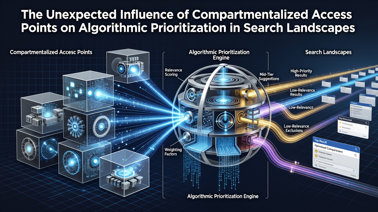 The Unexpected Influence of Compartmentalized Access Points on Algorithmic Prioritization in Search Landscapes